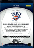 2024-25 Panini Totally Certified #102 Shai Gilgeous-Alexander