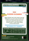 2023-24 Donruss Optic #104 Shai Gilgeous-Alexander Fast Break Holo