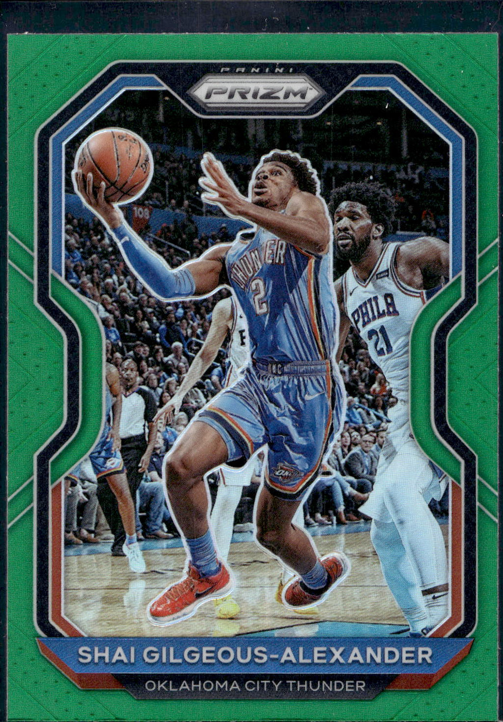 2020-21 Panini Prizm #118 Shai Gilgeous-Alexander Green Prizms