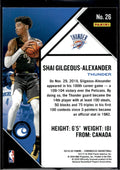 2019-20 Panini Chronicles #26 Shai Gilgeous-Alexander