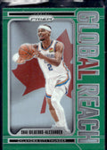 2024-25 Panini Prizm #6 Shai Gilgeous-Alexander Global Reach Prizms Green
