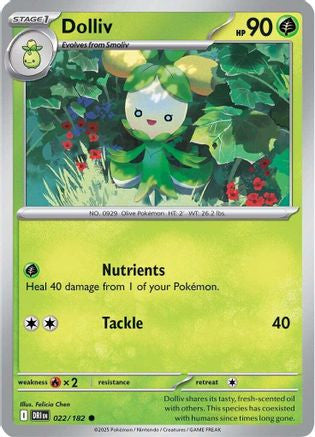 Dolliv 22 Sv10 Destined Rivals Reverse Holofoil