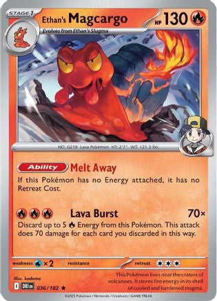 Ethan's Magcargo 36 Sv10 Destined Rivals Holofoil