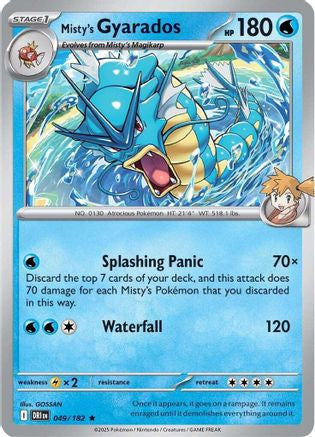 Misty's Gyarados 49 Sv10 Destined Rivals Holofoil