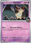 Team Rocket's Mimikyu 87 Sv10 Destined Rivals Reverse Holofoil