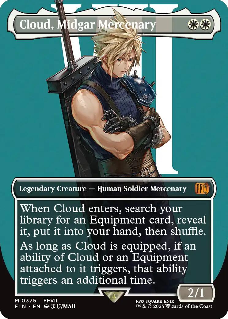 Cloud, Midgar Mercenary (Borderless) - 375 - (FINAL FANTASY)