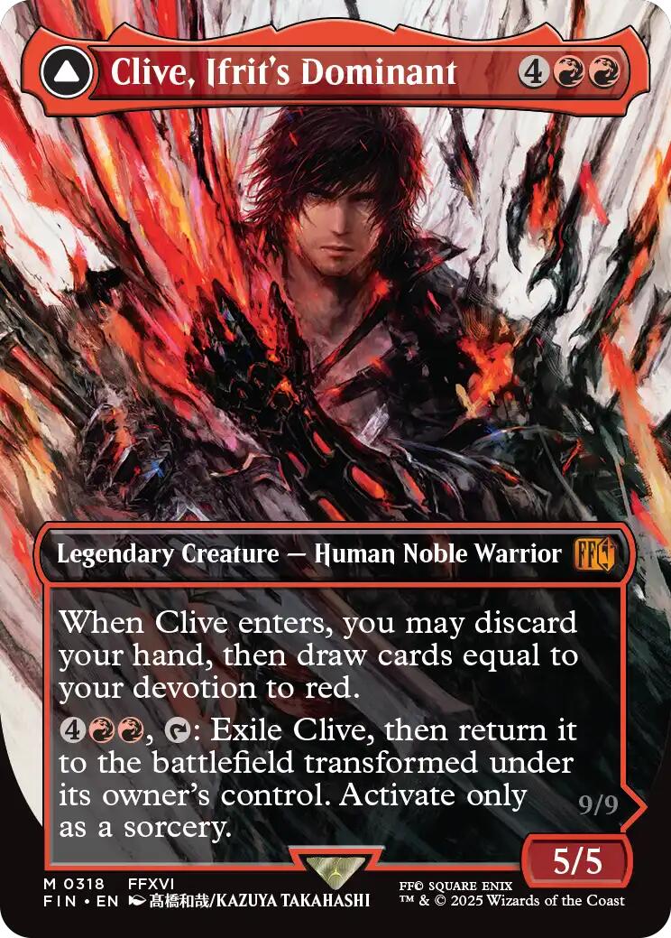 Clive, Ifrit's Dominant (0318) (Borderless) - 318 - (FINAL FANTASY)