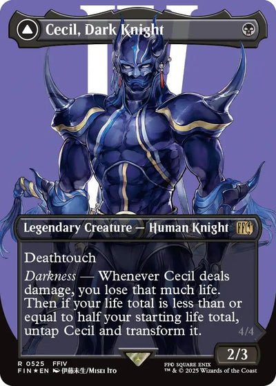 Cecil, Dark Knight (Borderless) (Surge Foil) - 525 - (FINAL FANTASY)