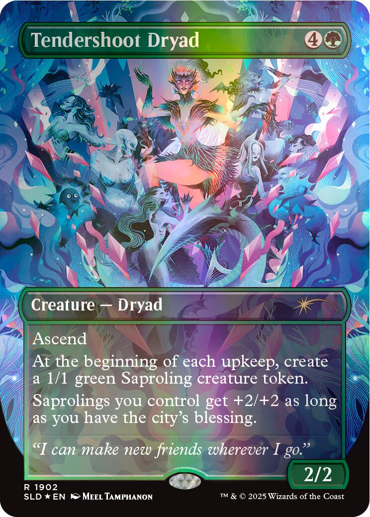 Tendershoot Dryad (Double Rainbow Foil) - 1902 - (Secret Lair Drop Series)