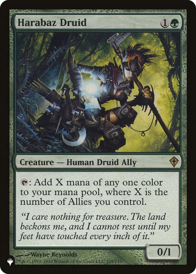 Harabaz Druid - 105/145 - (The List Reprints)