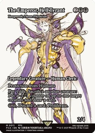 The Emperor, Hell Tyrant - Yawgmoth, Thran Physician (Showcase) (FCA-011) - FINAL FANTASY: Through the Ages Foil