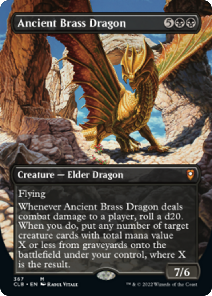 Ancient Brass Dragon (CLB-367) - Commander Legends: Battle for Baldur's Gate (Borderless)