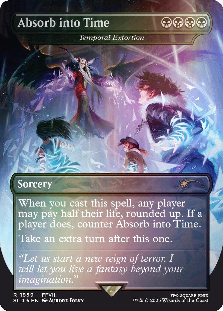 Absorb into Time - Temporal Extortion (Rainbow Foil) - 1859 - (Secret Lair Drop Series)