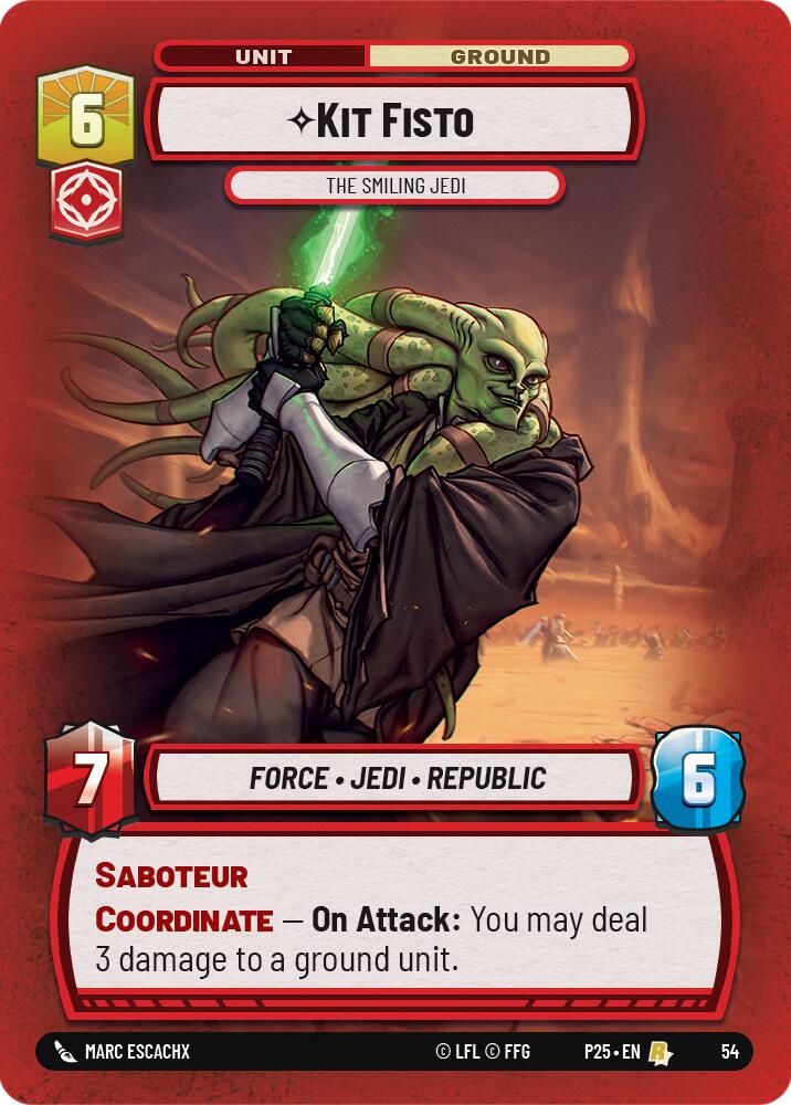 Kit Fisto - The Smiling Jedi - 54 - (Organized Play Promos)