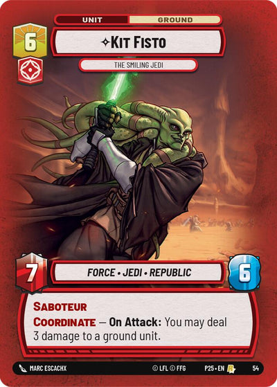 Kit Fisto - The Smiling Jedi - 54 - (Organized Play Promos)