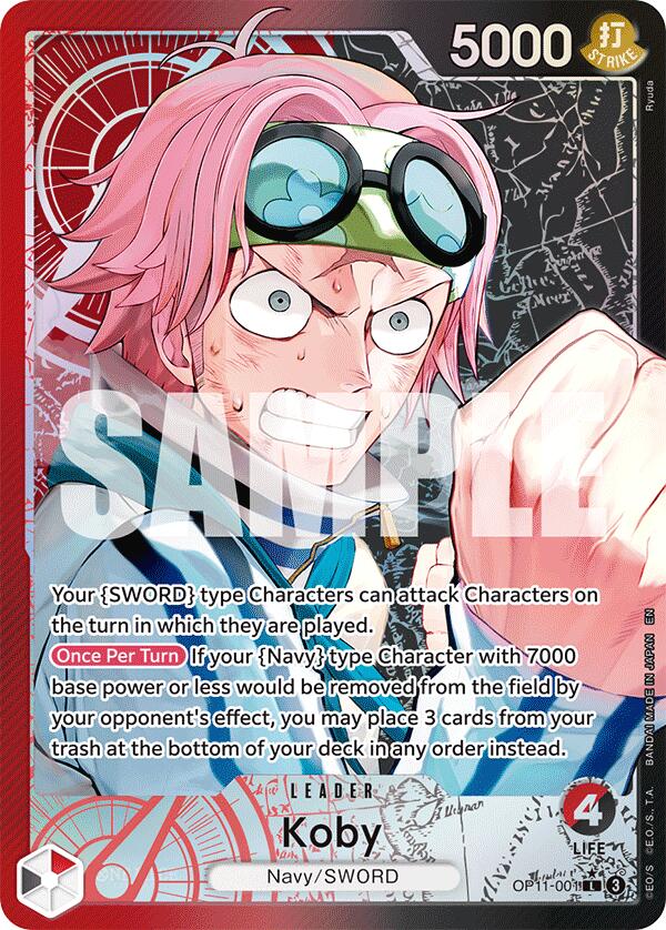 Koby (001) (Alternate Art) - OP11-001 - (A Fist of Divine Speed)