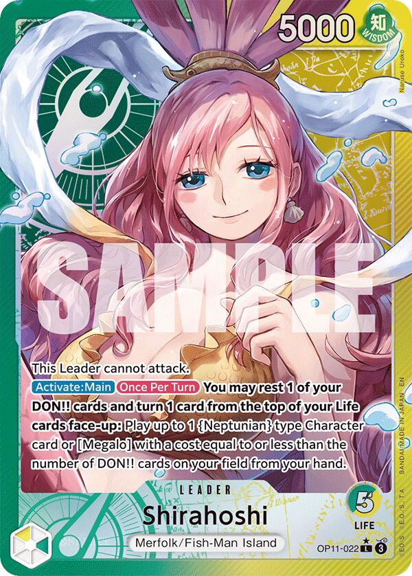 Shirahoshi (022) (Alternate Art) - OP11-022 - (A Fist of Divine Speed)