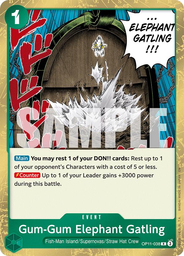 Gum-Gum Elephant Gatling - OP11-038 - (A Fist of Divine Speed)