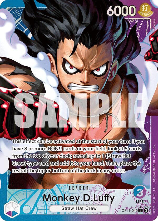 Monkey.D.Luffy (040) (Alternate Art) - OP11-040 - (A Fist of Divine Speed)