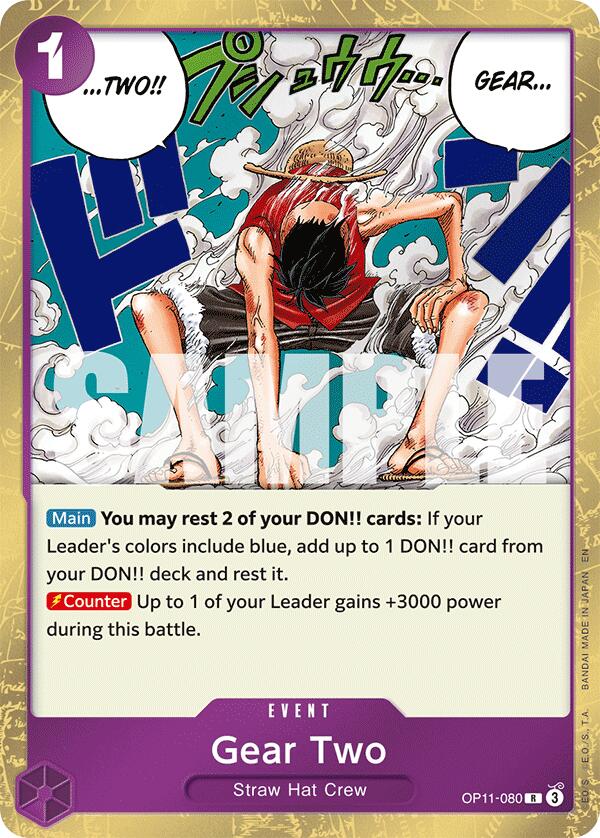 Gear Two - OP11-080 - (A Fist of Divine Speed)