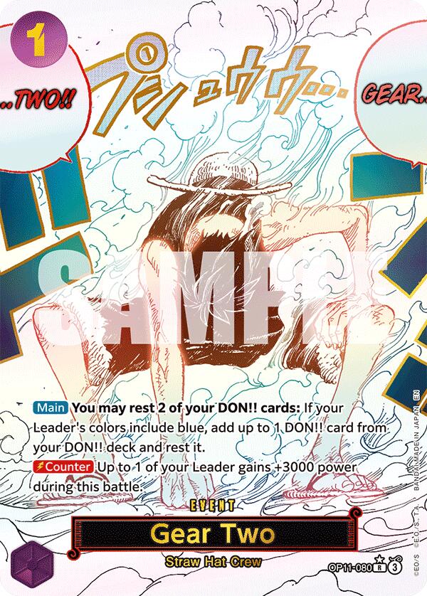 Gear Two (Alternate Art) - OP11-080 - (A Fist of Divine Speed)