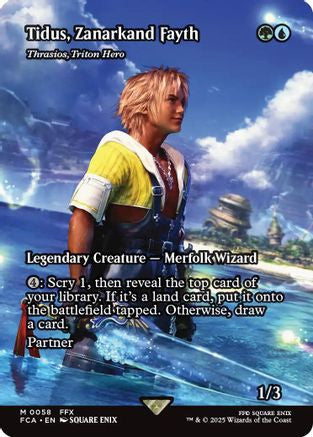 Tidus, Zanarkand Fayth - Thrasios, Triton Hero (Showcase) (FCA-058) - FINAL FANTASY: Through the Ages