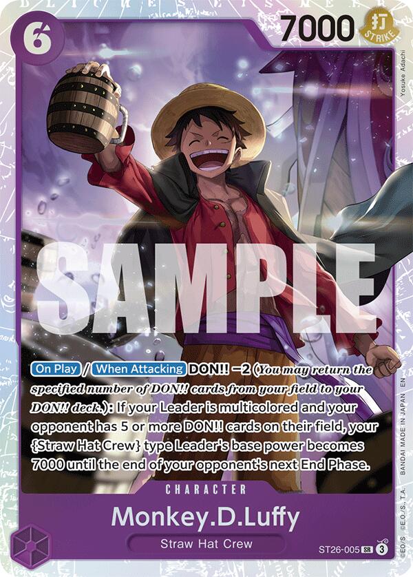 Monkey.D.Luffy (ST26-005) - ST26-005 - (Starter Deck 26: PURPLE/BLACK Monkey.D.Luffy)