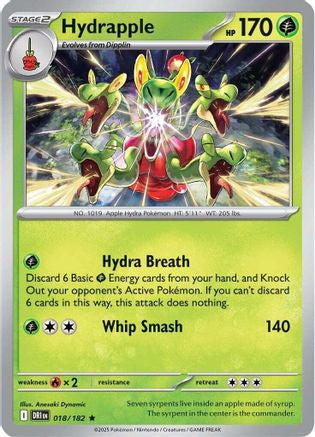 Hydrapple 018 182 18 Sv10 Destined Rivals Holofoil