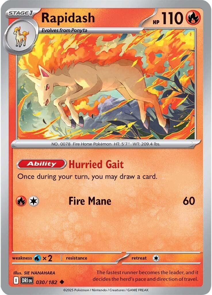 Rapidash - 030/182 - 030/182 - (SV10: Destined Rivals)