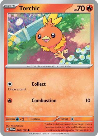 Torchic 40 Sv10 Destined Rivals Reverse Holofoil
