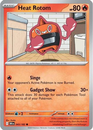 Heat Rotom 43 Sv10 Destined Rivals