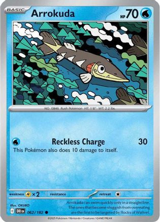 Arrokuda 62 Sv10 Destined Rivals Reverse Holofoil