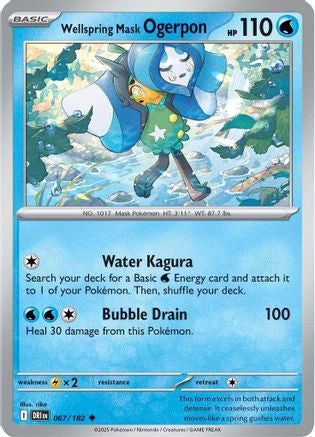 Wellspring Mask Ogerpon 67 Sv10 Destined Rivals Reverse Holofoil