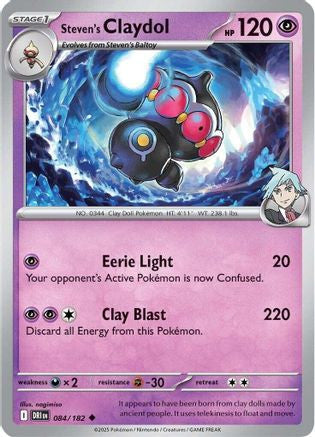 Steven's Claydol 84 Sv10 Destined Rivals Reverse Holofoil