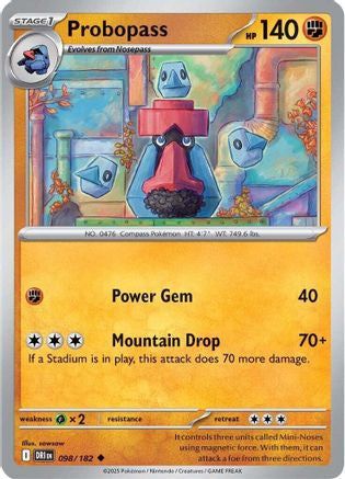 Probopass 98 Sv10 Destined Rivals Reverse Holofoil