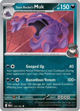 Team Rocket's Muk 124 Sv10 Destined Rivals