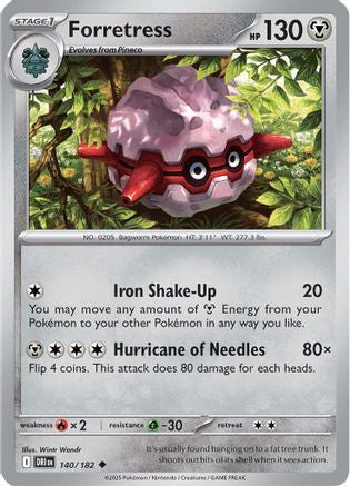 Forretress 140 Sv10 Destined Rivals Reverse Holofoil