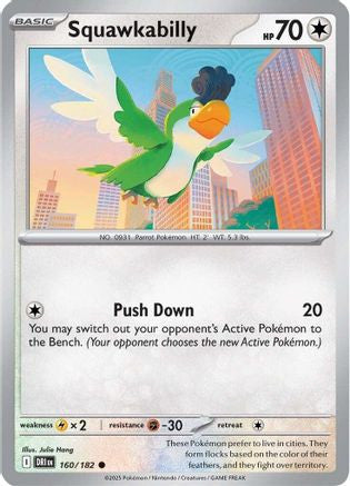 Squawkabilly 160 Sv10 Destined Rivals Reverse Holofoil