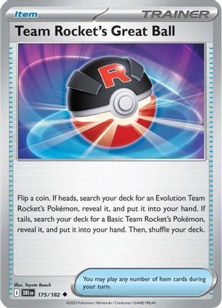 Team Rocket's Great Ball 175 Sv10 Destined Rivals