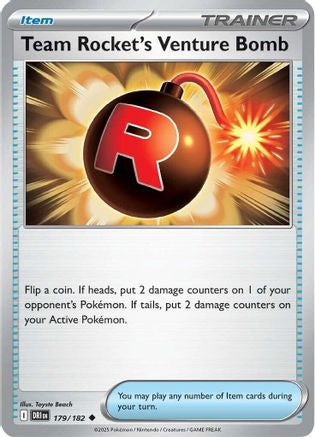 Team Rocket's Venture Bomb 179 Sv10 Destined Rivals