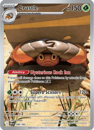 Crustle 186 182 186 Sv10 Destined Rivals Holofoil