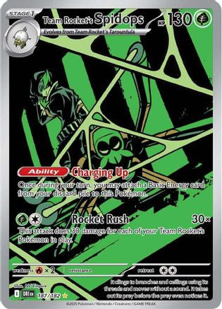 Team Rocket's Spidops 187 182 187 Sv10 Destined Rivals Holofoil