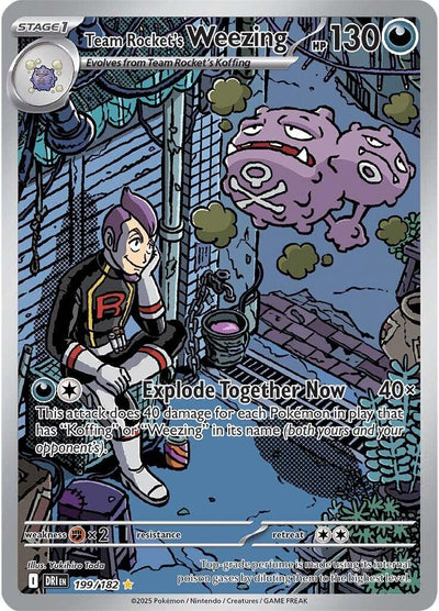 Team Rocket's Weezing - 199/182 - 199/182 - (SV10: Destined Rivals)