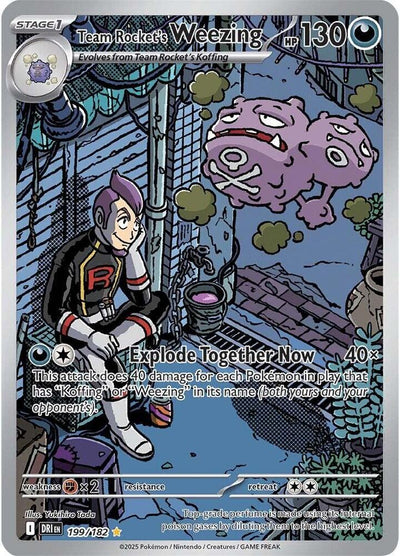 Team Rocket's Weezing - 199/182 - SV10: Destined Rivals