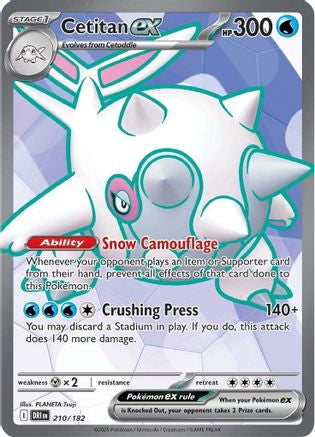 Cetitan Ex 210 182 210 Sv10 Destined Rivals Holofoil