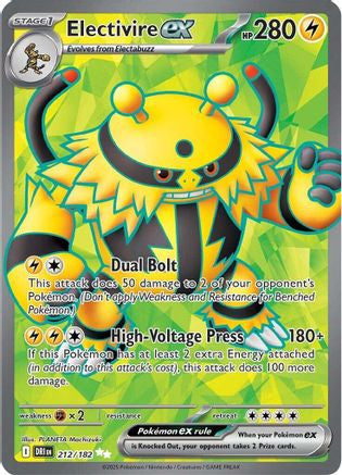Electivire Ex 212 182 212 Sv10 Destined Rivals Holofoil