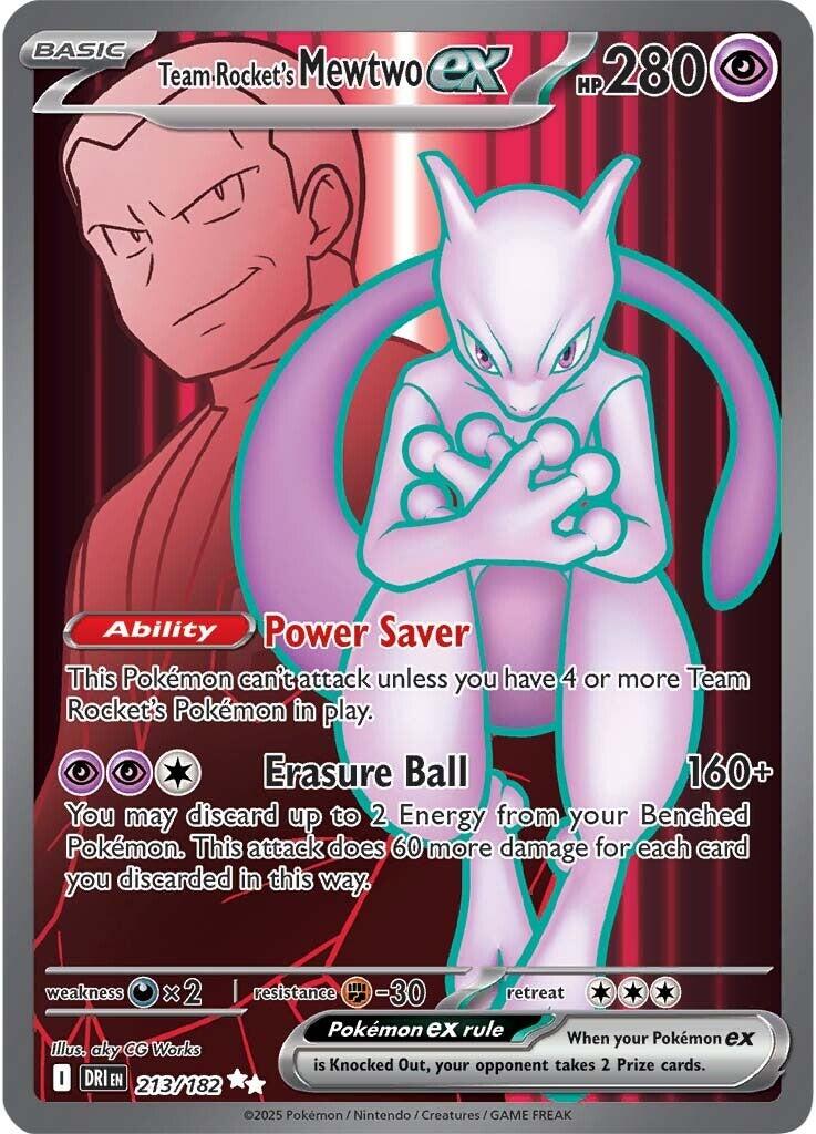 Team Rocket's Mewtwo ex - 213/182 - 213/182 - (SV10: Destined Rivals)