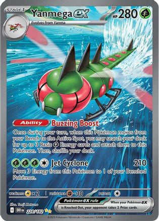 Yanmega Ex 228 182 228 Sv10 Destined Rivals Holofoil
