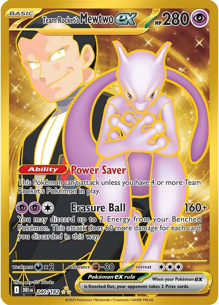 Team Rocket's Mewtwo ex - 240/182 - 240/182 - (SV10: Destined Rivals)