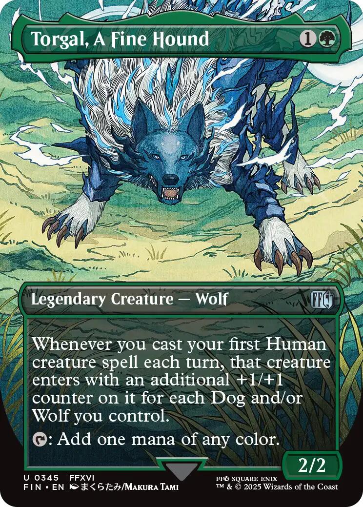 Torgal, A Fine Hound (Borderless) - 345 - (FINAL FANTASY)